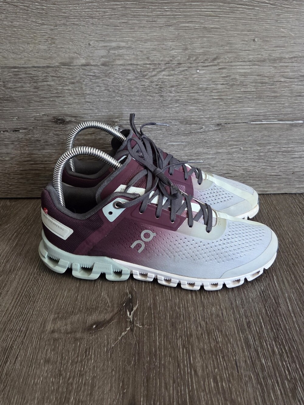 On Cloudflow 3.0 Running Shoes Sneakers Women's Mulberry Mineral Grey Size US6.5